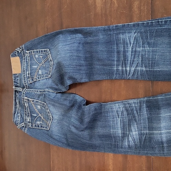 Amethyst Jeans distressed wide leg mid rise - Picture 12 of 17